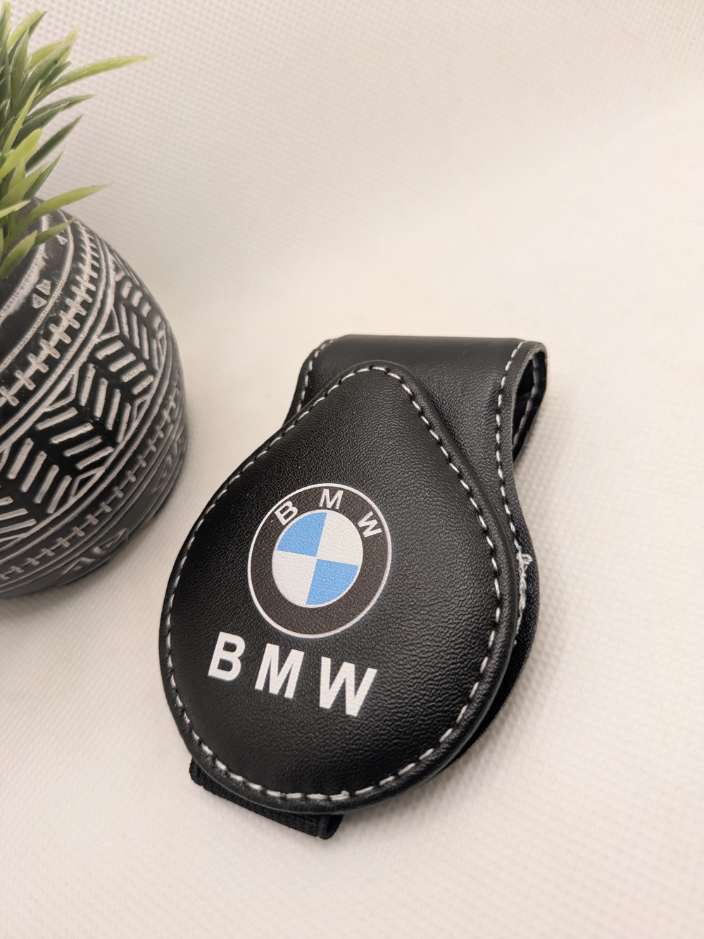 BMW Leather Car Interior Accessories Clip Holder